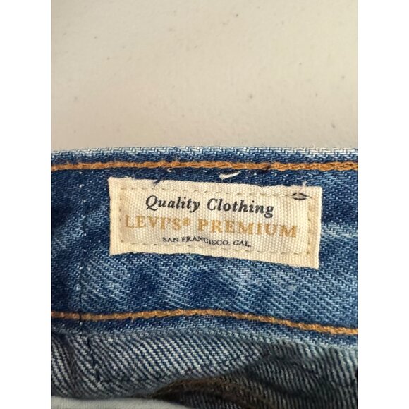 Levis women's‎ XL straight wide leg jeans blue 90s boho - Picture 6 of 7